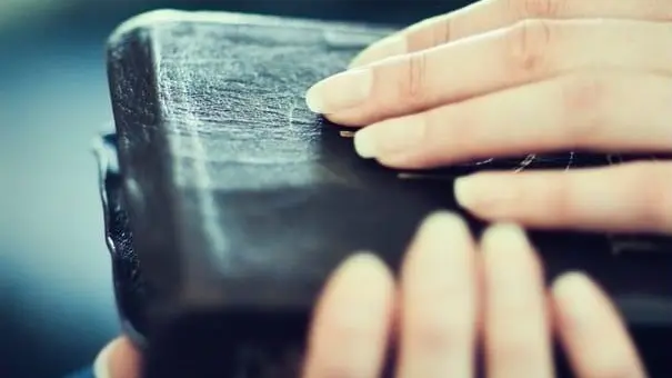 hands holding a Bible